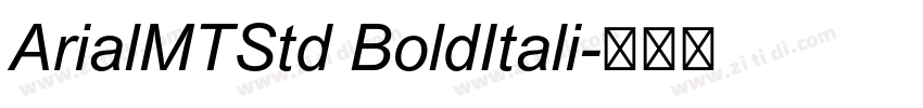 ArialMTStd BoldItali字体转换